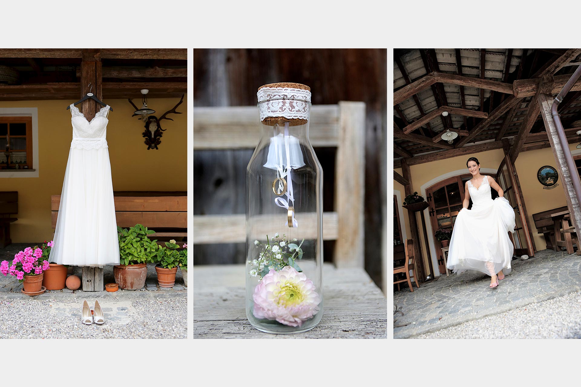 Festlich dekorierte Hochzeit im Buchberger Güt’l